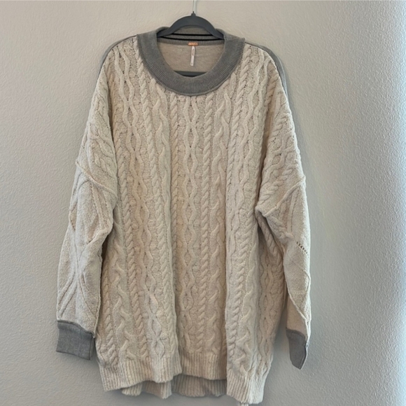 Free people Olympia sweater tunic sz L - Picture 16 of 16